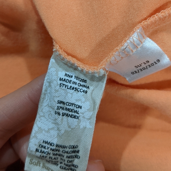 Soft Surroundings Roxi Top in Neon Coral Size 2X - Picture 8 of 9